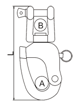 Swivel Snap Shackle With Jaw Drawing