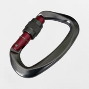 D Shaped Climbing Carabiner Screw Lock 