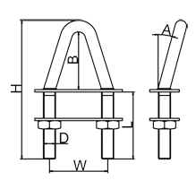 A Bolt With Nuts And Plates Drawing A Bolt With Nuts And Plates Drawing