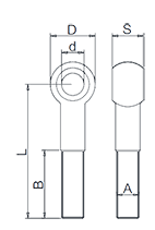 DIN444 Eye Bolt Drawing