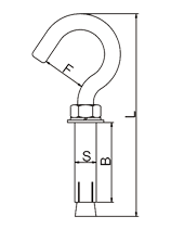 Expansion Anchors With Hook Drawing