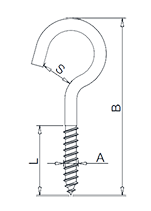 Hook Screw Drawing