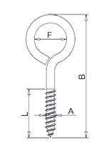 Lag Eye Screw Drawing Lag Eye Screw Drawing