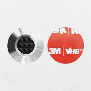Self Adhesive Tactile Indicator Rubber Insert Black 25mm