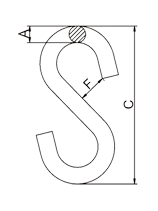 S Hook Drawing S Hook Drawing