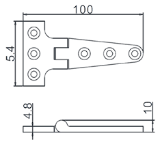 Casting Hinge 868-7 Drawing