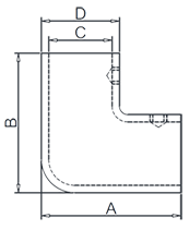 Corner Elbow Drawing