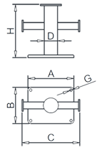 クロスボラード図面