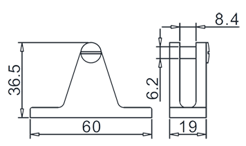 Deck Hinge Drawing