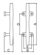 Hollow Base Cleat Drawing