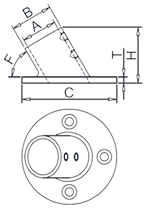 Inclined Round Base Drawing
