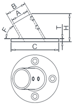 傾斜ラウンドベース図面