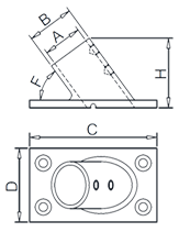 傾斜スクエアベース図面