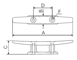 Mast Cleat Drawing