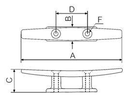 Mast Cleat Drawing Mast Cleat Drawing