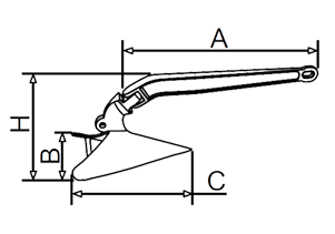 Plough Anchor Drawing