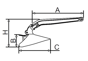 Plough Anchor Drawing Plough Anchor Drawing
