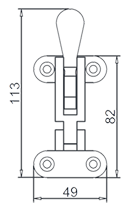 Swivel Hasp Drawing