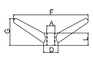 European Toggle Nut Drawing