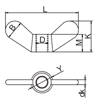 Wing Nut Drawing