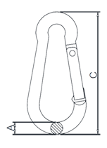 Aluminum Snap Hook Drawing Aluminum Snap Hook Drawing