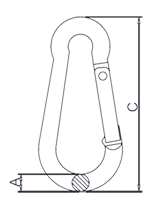 Aluminum Snap Hook Drawing