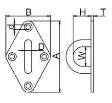 Dimond Eye Plate Drawing