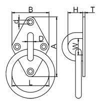 Dimond Eye Plate With Ring Drawing