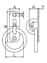 Pad Eye With Round Ring Drawing Pad Eye With Round Ring Drawing
