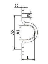 Flat Eye Strap Drawing