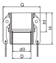 Female Coupler Drawing Female Coupler Drawing