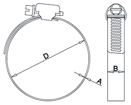 Hose Clamp Drawing