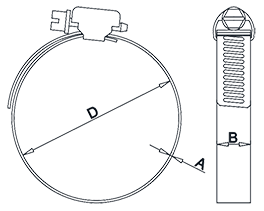 Hose Clamp Drawing Hose Clamp Drawing