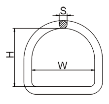 Welded D-Ring Drawing