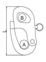 Snap Shackle With Fixed Eye Drawing