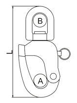 Swivel Snap Shackle With Eye Drawing