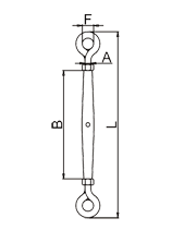 Pipe Turnbuckle Eye And Eye Drawing Pipe Turnbuckle Eye And Eye Drawing