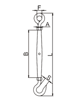 Pipe Turnbuckle Eye And Hook Drawing Pipe Turnbuckle Eye And Hook Drawing