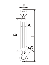 Turnbuckle Eye And Hook Drawing Turnbuckle Eye And Hook Drawing
