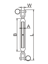 Turnbuckle Fork And Fork Drawing