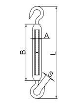 Turnbuckle Hook And Hook Drawing