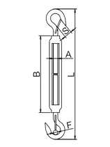 Trunbuckle With Stopper Drawing Trunbuckle With Stopper Drawing