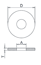 Large Washer DIN9021 Drawing Large Washer DIN9021 Drawing