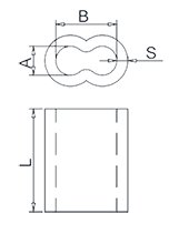 8-Shape Copper Ferrule Drawing