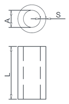 米式丸型アルミクランプ管図面