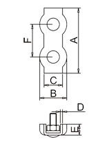 Duplex Wire Rope Clip Drawing Duplex Wire Rope Clip Drawing