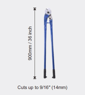 Long Handle Cable Cutter Drawing