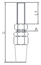 Quick Attach Thread Terminal Drawing