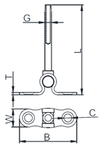 Wall Mounting Toggle Terminal Drawing Wall Mounting Toggle Terminal Drawing