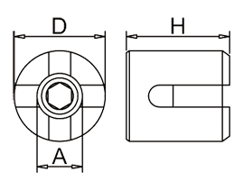 Wire Rope Cross Clamp Drawing